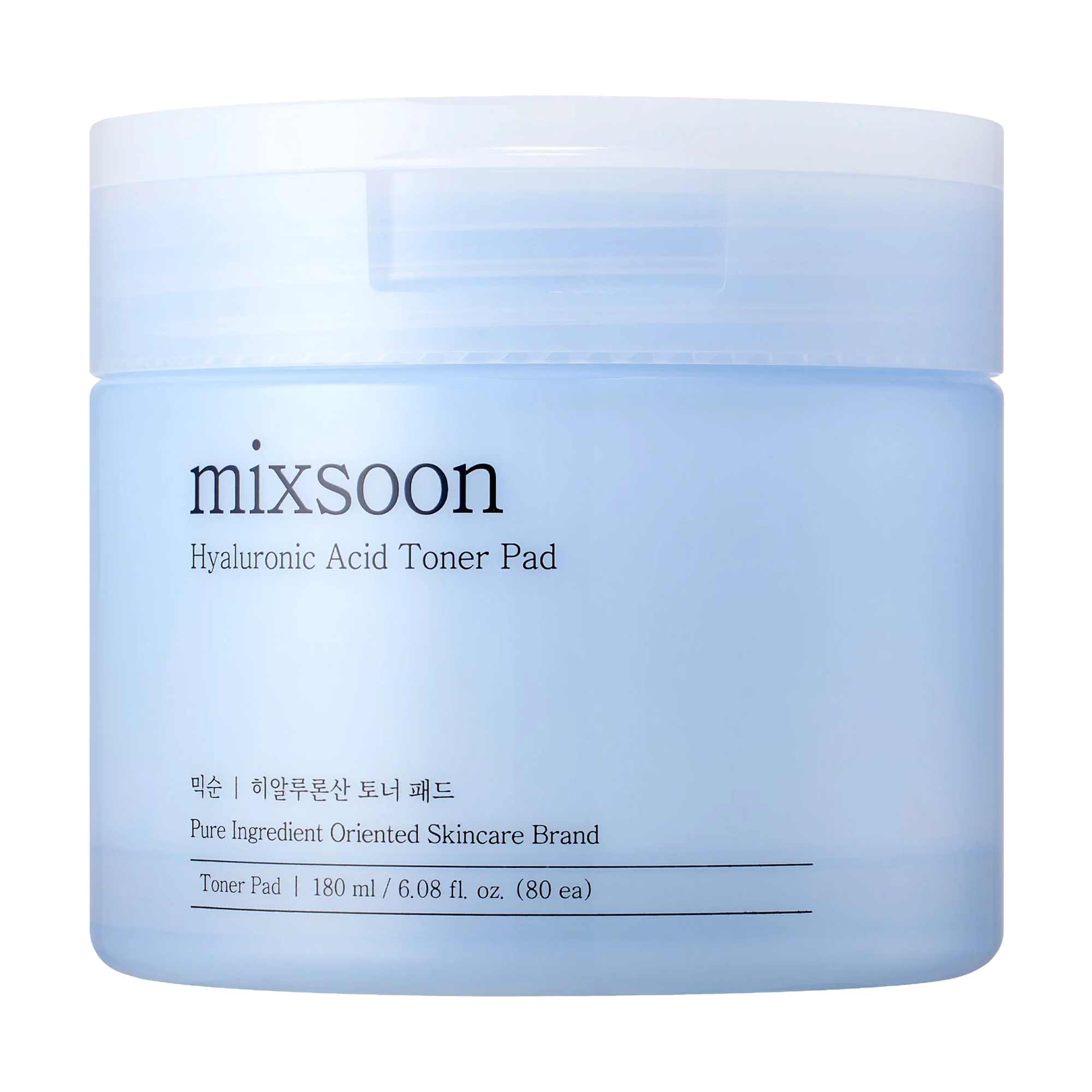 Тонер-пади для обличчя Mixsoon Hyaluronic Acid Toner Pad з гіалуроновою кислотою, 80 шт